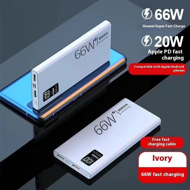 High-Capacity Portable Fast Charging Power Bank – 50000 mAh 66W Super Fast Charge for Mobile Devices White Power banks fast charger larger capacity New arrival portable power bank power bank 65W power bank 66W {{ product_collections }} {{ product_description }}