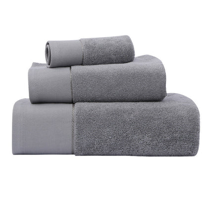 Cotton Towel Bath Towel Three Piece Water Absorbing Gift Towel Bath Towel Set Grey 3pieces Towels bath towel Bedding and towels best drying bath towel cotton towels Home towels