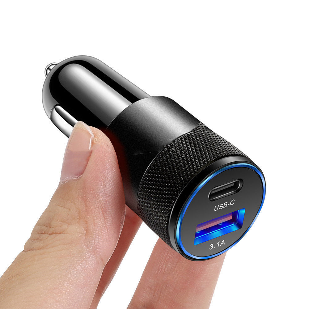 Fast Charging Aluminum Alloy Mobile Phone Car Charger - Dual Ports Mobile chargers for cars Aluminum Alloy Charger Car Charger Compact Car Charger Durable Car Charger Fast Charging Car Charger mobile phone charger {{ product_collections }} {{ product_description }}