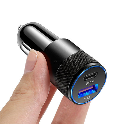 Fast Charging Aluminum Alloy Mobile Phone Car Charger - Dual Ports Mobile chargers for cars Aluminum Alloy Charger Car Charger Compact Car Charger Durable Car Charger Fast Charging Car Charger mobile phone charger {{ product_collections }} {{ product_description }}