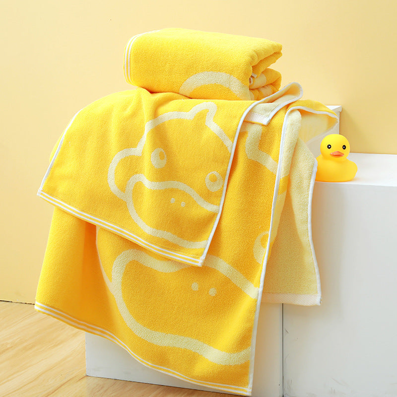 Little Yellow Duck Cotton Towel Towels bath towel Bedding and towels best drying bath towel cotton towels Home towels