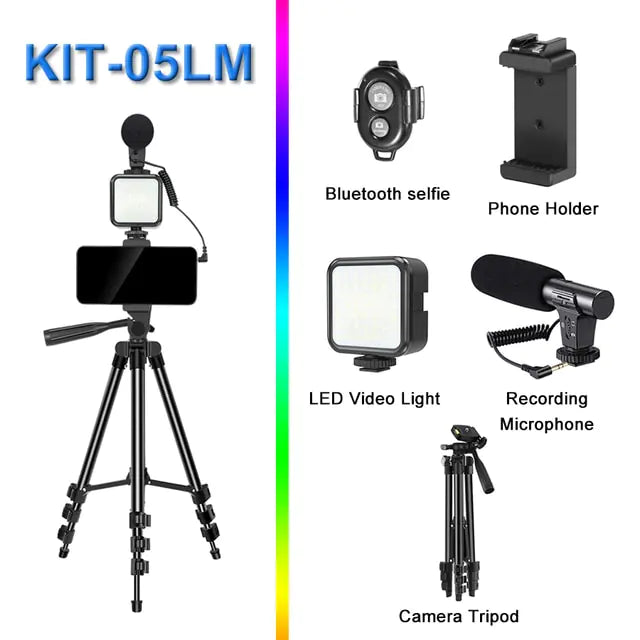 Camera Tripod Kit KIT-05LM Tripods & Monopods Audio & Video Components Camera electronics electronics accessories selfie video stand selfie video stick Tripod tripod video video video accessories video camera and mobile video accessories video holder video maker video making videos Vlogging