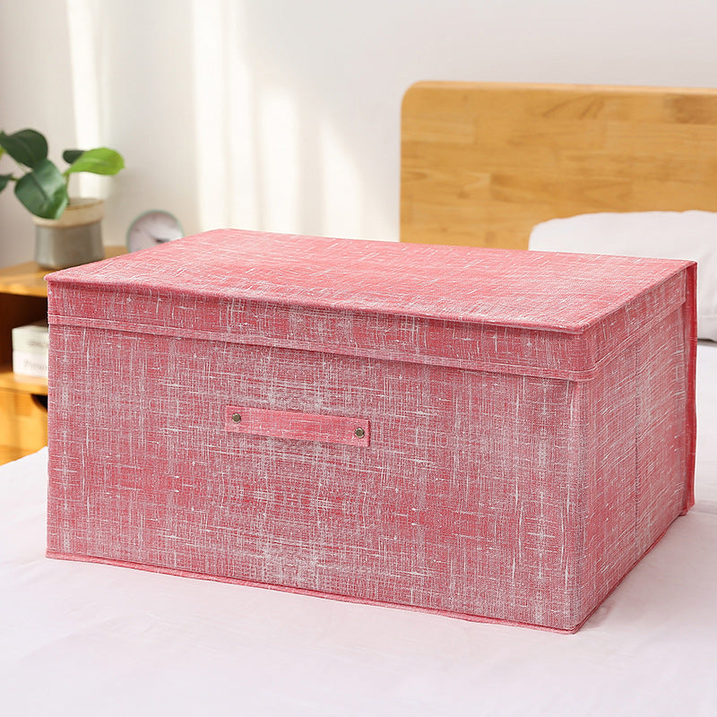 Fabric Foldable Storage Storage Box Toy Clothes Storage Bag Pink Storages & Racks clothes home oragnizer storage wardrobe