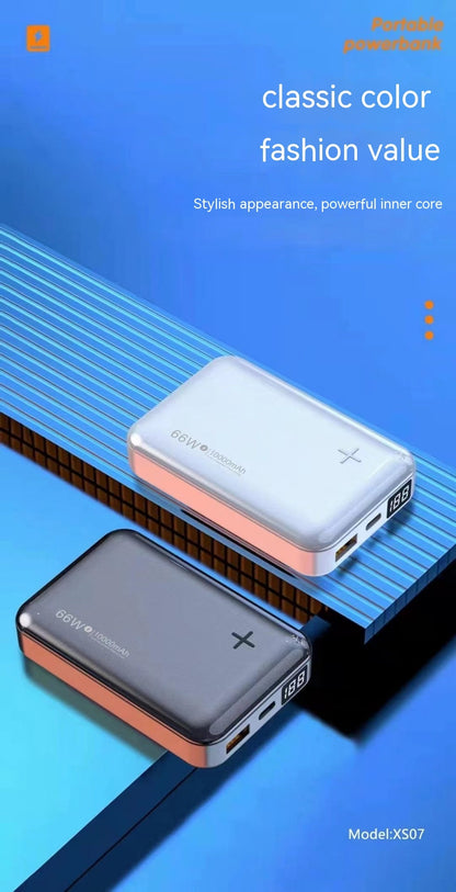 Charge Smart Digital Display Mobile Power Supply National Standard Power Bank Compact Mini Power Banks 66 W electronics laptop mobile portable power bank