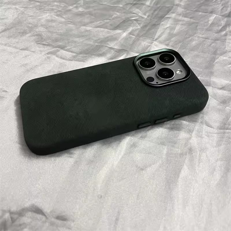 Flannel Fiber Cloth Pattern Magnetic Suction Phone Case Dark Green 0 iPhone iPhone Case Phone Cases {{ product_collections }} {{ product_description }}