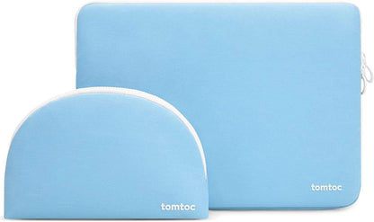 Tomtoc 360 Protective Laptop Sleeve for 13-Inch Macbook Air M2/A2681 M1/A2337 2022-2018, Macbook Pro M2/A2686 M1/A2338 2022-2016, Water-Resistant Shockproof Macbook Case Bag with Accessory Pouch Blue 13-Inch Sleeves for Devices Bags best sleeve protector Cases & Sleeves Computers & Accessories cover for macbook Electronics Laptop Accessories sleeve for macbook Sleeves