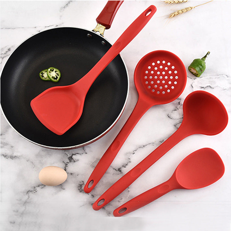 Non Stick Cookware 4piece Cooking Spoon And Shovel Tool Cookware & Bakeware cookware cookware for kitchen cookware set kitchen kitchen items kitchen utensils matchless matchless online matchlessonline silicone cookware soup ladle