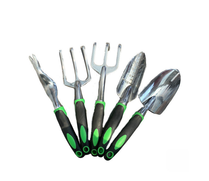 Garden Supplies 9-piece Aluminum Alloy Set, Silicone Two-color Handle Shovel Gardening Tools Garden Tools garden garden tools gloves shovel set home shovel set with bag