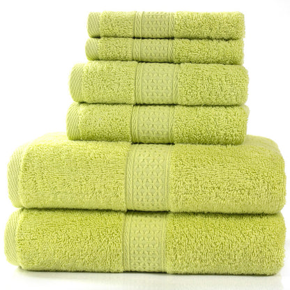 Home Simple Cotton Absorbent Towel Bath Towel 6-Piece Set 6 Style 6PCS Towels bath towel Bedding and towels home towel