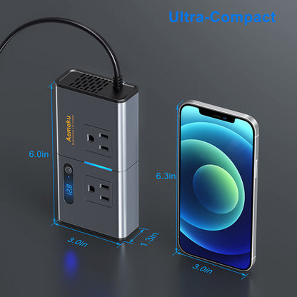 200W Car Inverter – Super Fast Charge USB Power Adapter with Cigarette Lighter Socket Mobile chargers for cars Car Charger for Laptops Car Inverter 200W Fast Charge Car Inverter Multi-Device Car Charger PD Charger for Car USB Power Adapter Vehicle Power Adapter {{ product_collections }} {{ product_description }}