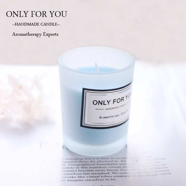 Fragrance Essential Oil Soy Wax Aromatherapy Candle Cup Sky Blue Candles candles decor home scented candles