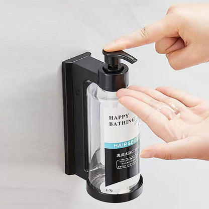 Punch-free Wall-mounted Manual Soap Dispenser Transparent A Style Soap Dispenser Bathroom bathroom accessories bathroom items home soap soap dispenser