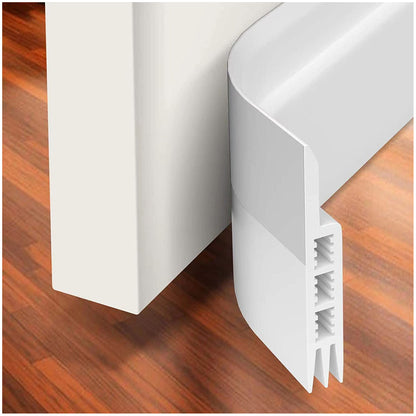 Soundproof Bedroom Door Strip White 100x5cm Door Stoppers door stoppers door strip heating and cooling home Home & Garden Home and Garden home and kitchen silicone door stoppers