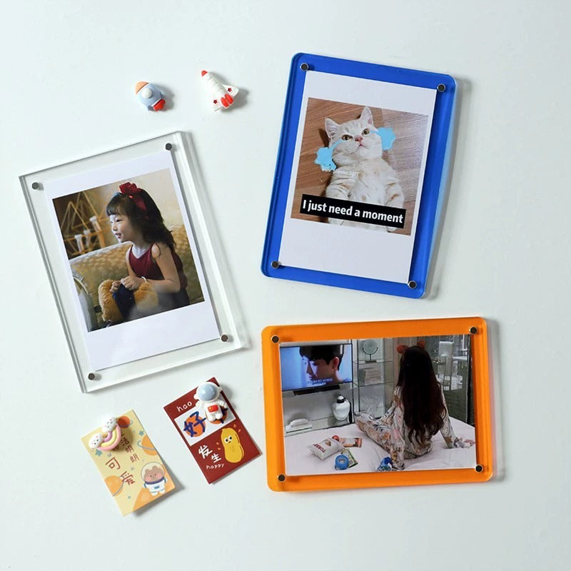 Acrylic Photo Frame Magnetic Photo frames decor home photo frame