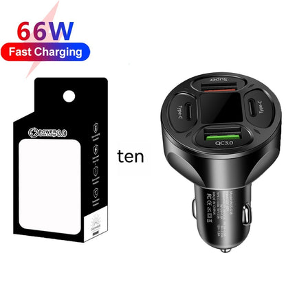 66W Multi-Port Car Charger – Digital Display, Dual USB & Type-C Black Plus Sized Black Box Mobile chargers for cars Car Charger Digital Display Car Charger Fast Charging Car Charger Multi-Port Car Charger Super Fast Car Charger Universal Car Charger USB Type-C Car Charger {{ product_collections }} {{ product_description }}