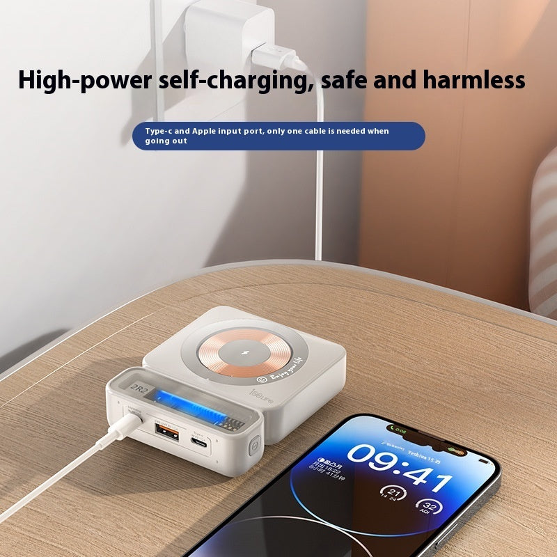 225W Fast Charging Wireless Magnetic Power Bank | Large Capacity | Retro Gray Design Wireless Power Banks Apple innovative iPhone large capacity magsafe power bank with stand {{ product_collections }} {{ product_description }}