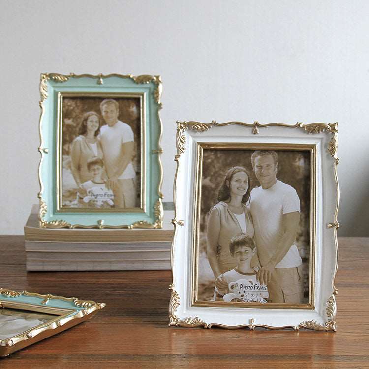 6-inch 7-inch American Photo Frame Study And Bedroom Table Resin Painted Photographic Studio Photo Frame Photo Frame Photo frames decor home photo frame