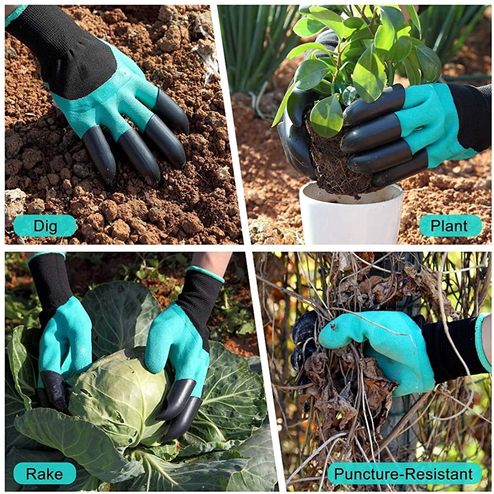 Garden Gloves With Claws Waterproof Garden Gloves For Digging Planting Breathable Gardening Gloves For Yard Work Garden Tools garden garden tools gloves for garden home