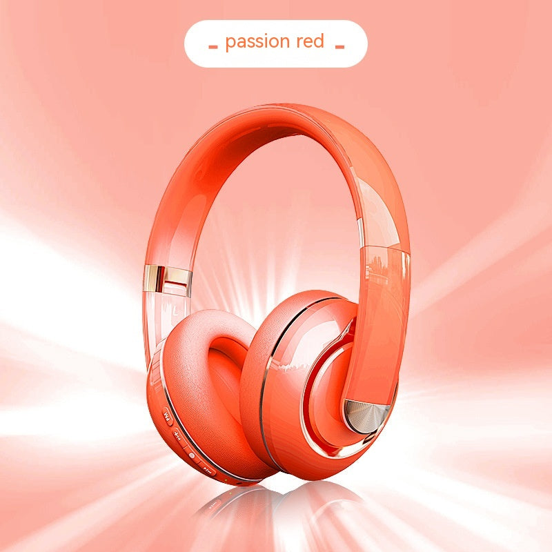 Bluetooth Wireless Headphones With Microphone Passion Red Headphones & Earbuds 64 hours play time best play time bluetooth earbuds bluetooth headphones Bluetooth Wireless Earbuds Consumer Electronic earbud earbuds electronics free shipping freeshipping gaming headphone headphone headphones