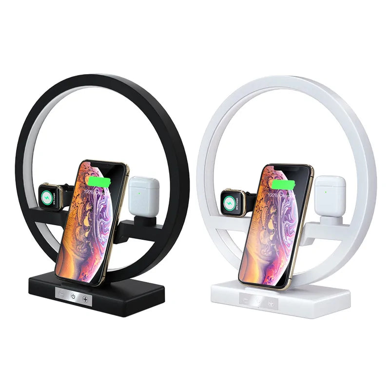 Fast Wireless Charger Dock for iPhone | Qi-Certified | Sleek & Stylish Design Wireless Chargers 2025 3 in 1 apple fast charger iphone magsafe New arrival new design unique wireless charger {{ product_collections }} {{ product_description }}