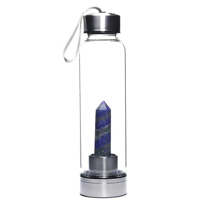 500ml Natural Crystal Water Bottle Blue 401-500ml Water Bottles crystal water bottle dinning dinning table home New Arrival water bottle