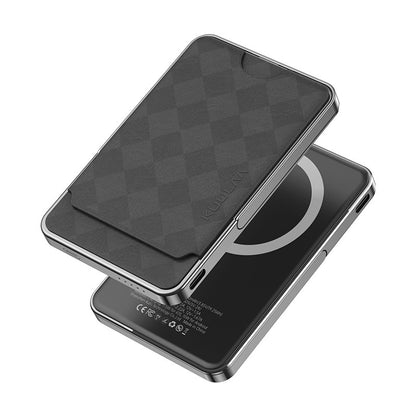 Magnetic Power Bank Card Holder | Portable Charging Solution | Best for iPhone & MagSafe Black 5000 MA Wireless Power Banks Apple fast charger iPhone magnetic magsafe power bank strong magnet {{ product_collections }} {{ product_description }}