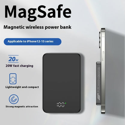 Digital Display Aluminum Alloy Lightweight Magsafe Magnetic Wireless Power Bank Black Power banks fast charger fast charging iphone magnetic magsafe New arrival power bank {{ product_collections }} {{ product_description }}