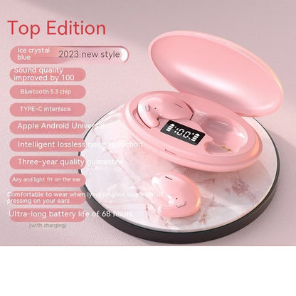 Bluetooth Headset For Bone Conduction, True Wireless In-ear style Top With Cherry Blossom Powder Headphones & Earbuds ANC audio bluetooth electronics in ear