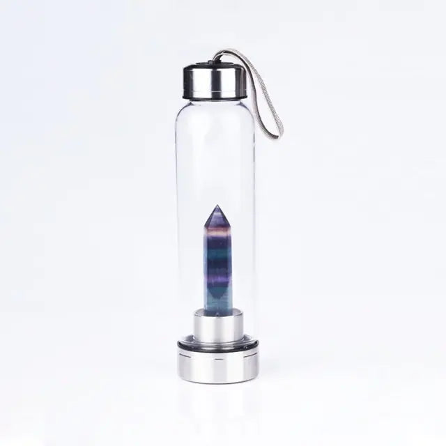 Natural Crystal Stone Water Bottle Colorful 550ml Water Bottles crystal dinning dinning table gift home latest water bottle new design water bottle transparent water bottle water bottle Water Bottles