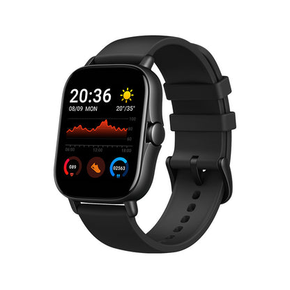 Smart Watch Glass Multi-function Bluetooth Calling Heart Rate Black Smart Watches bluetooth connection electronics health tracking selfie mode smart watch steps tracking