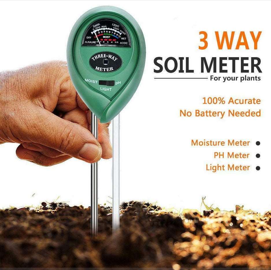 3 In1 Soil Tester Water PH Moisture Light Test Meter Kit For Garden Plant Flower Garden Tools garden garden tools home soil pH meter Soil Tester