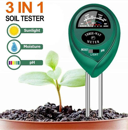 3 In1 Soil Tester Water PH Moisture Light Test Meter Kit For Garden Plant Flower Green Garden Tools garden garden tools home soil pH meter Soil Tester