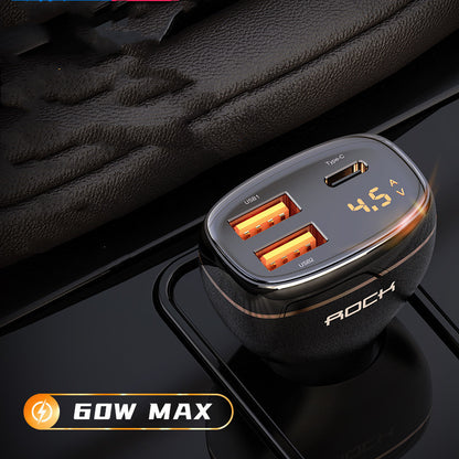 Three-Port Fast Car Charger - Wireless and USB-C Charging | Efficient and Compact for Group Travel Mobile chargers for cars best car charger for multiple devices car charger for group travel car charger for phones car charger with USB-C Car Mobile Phone Charger Fast Charging Car Charger New arrival portable car charger three-port car charger Travel Car Charger {{ product_collections }} {{ product_description }}