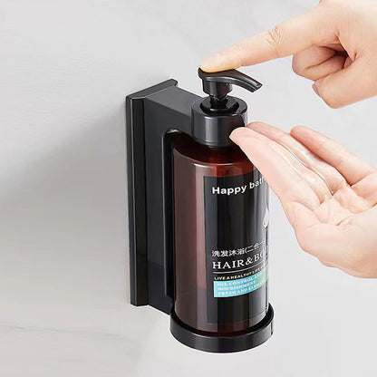 Punch-free Wall-mounted Manual Soap Dispenser Brown A Style Soap Dispenser Bathroom bathroom accessories bathroom items home soap soap dispenser