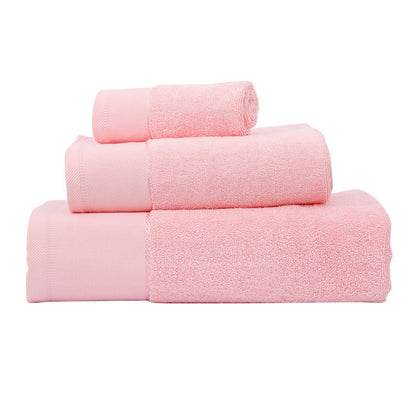 Cotton Towel Bath Towel Three Piece Water Absorbing Gift Towel Bath Towel Set Pink 3pieces Towels bath towel Bedding and towels best drying bath towel cotton towels Home towels