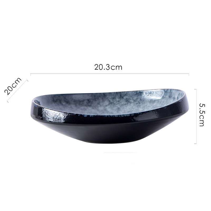 Household Fashionable And Simple Ceramic Tableware Plates Marble grey Dinner Sets bowls dinner plates dinner set home plates