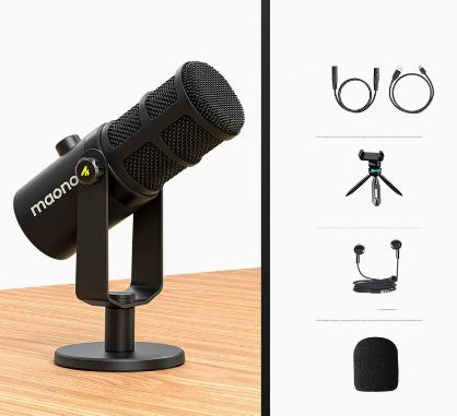 Microphone Tianwang Core With Recording Equipment Computer XLR Live Radio Moving Coil Microphone Desktop stand Cannon USB dual mode Microphones audio audio devices blogging bluetooth cable micro phone computer accessories electronics gaming gaming microphone microphones online meeting