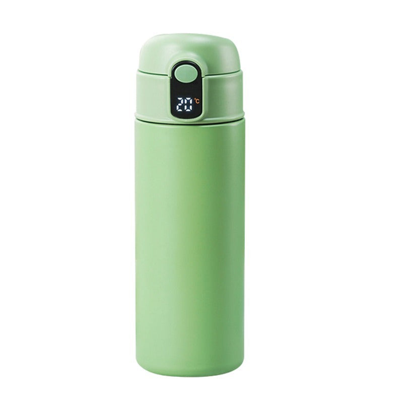 316 Stainless Steel Insulation Cup Large Capacity Children's Water Bottle With Straw Green Tumblers, Bottles & Glass dinning table home insulated water bottle kitchen portable push button stainless steel water bottle