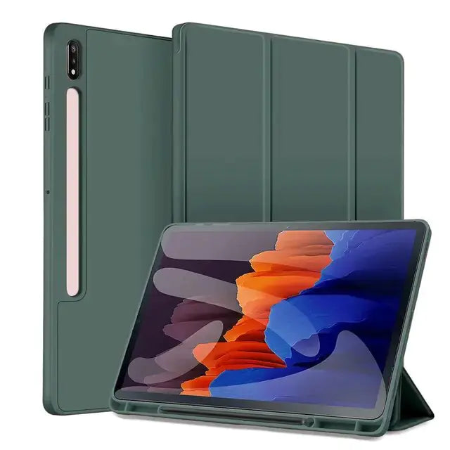 Case For Mobile Tablet Dark Green Tab S7 S8 11 Tablet Covers & Protectors Case Case For Tablet electronics electronics accessories mobile mobile case mobile phone accessories Phone & Tablet Cases Tablet tablet cover tablet sleeve tablets sleeve