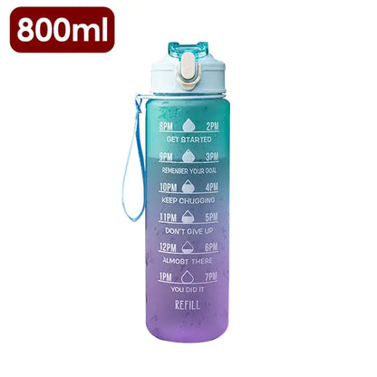 Water Bottle With Time Marker H 800ml Water Bottles dinning dinning table gym home hydration latest water bottle new design water bottle stylish water bottle transparent water bottle water bottle Water Bottles