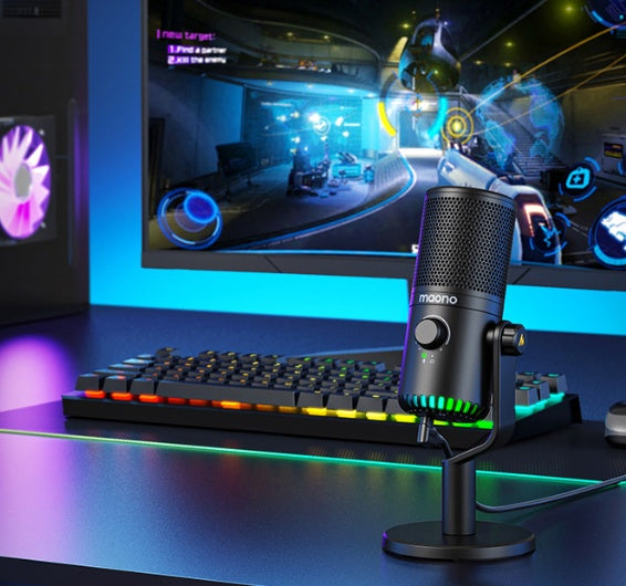 Computer Games Microphone Esports Anchor Live Voice Noise Cancelling Microphones audio audio devices blogging bluetooth cable micro phone computer accessories electronics gaming gaming microphone microphones online meeting