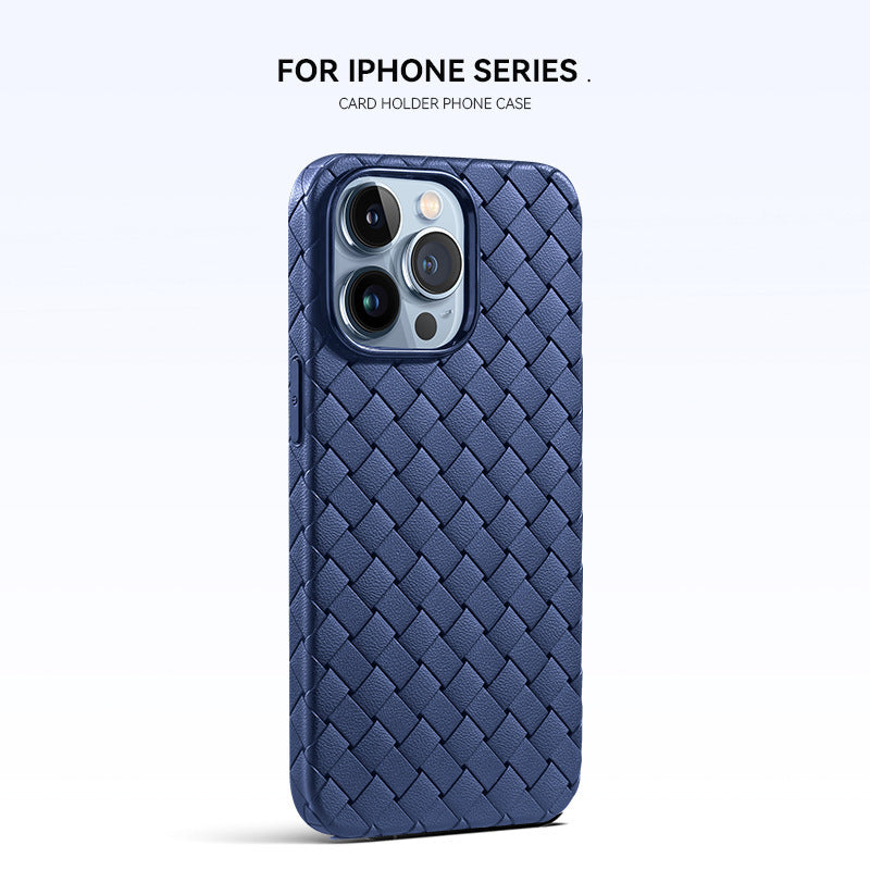 Woven Pattern Phone Case | Breathable Heat Dissipation | Drop-resistant Protective Cover Navy Blue iPhone cases best breathable heat dissipation iPhone iPHone case new arrival {{ product_collections }} {{ product_description }}