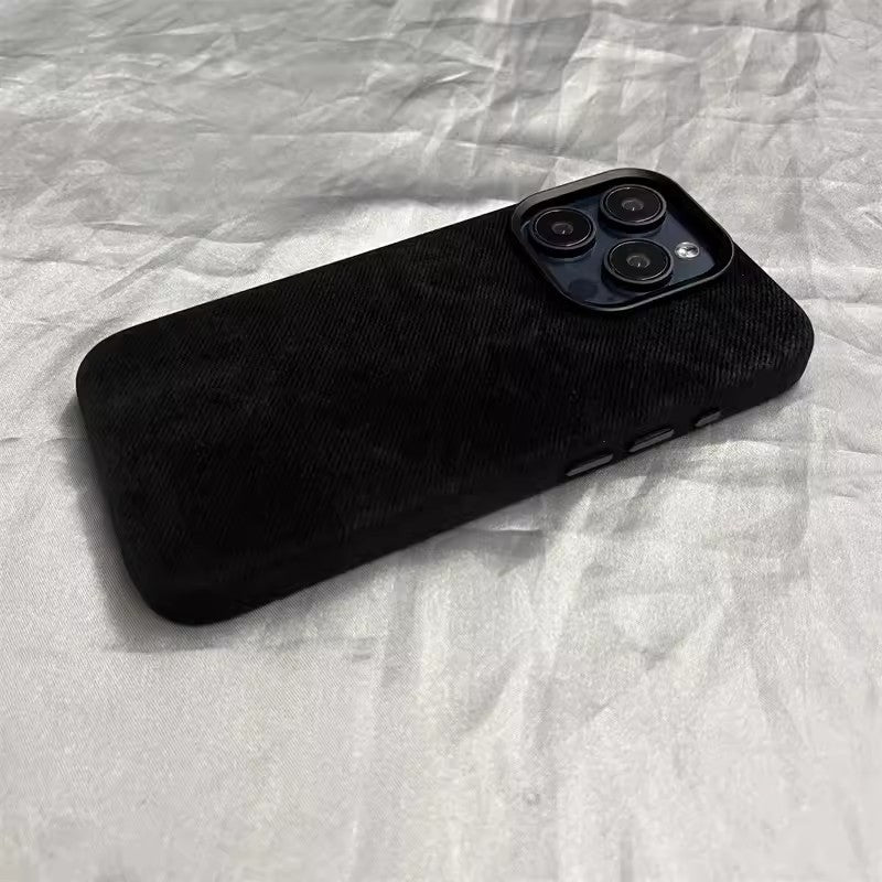 Flannel Fiber Cloth Pattern Magnetic Suction Phone Case Black 0 iPhone iPhone Case Phone Cases {{ product_collections }} {{ product_description }}