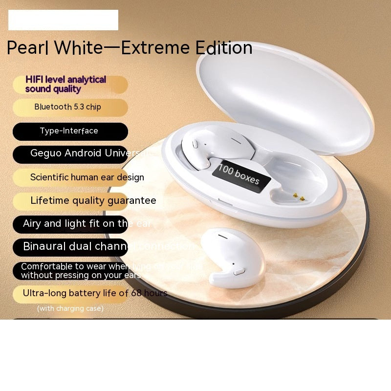 Bluetooth Headset For Bone Conduction, True Wireless In-ear style Extreme Pearl White Headphones & Earbuds ANC audio bluetooth electronics in ear