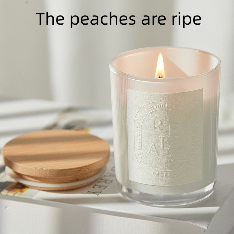 Aromatherapy Candle Essential Oil Osmanthus The peaches are ripe Candles candles decor fragrance candle home