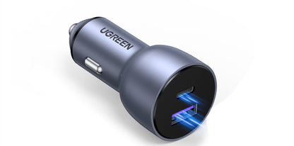 PD30W Super Fast Car Charger – Dual Port USB+C & Cigarette Lighter Adapter Total 52.5WUSBC Mobile chargers for cars c type Cigarette Lighter Charger Dual Port Car Charger Dual USB Car Charger Fast Car Charger PD30W Car Charger Super Fast Car Charger USB Car Charger {{ product_collections }} {{ product_description }}