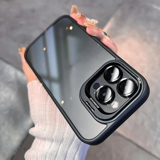 Lens Bracket iPhone 16 Protective Case | Shockproof & Drop-Proof | Stylish and Functional Cool Black iPhone cases bracket fall protection iPhone iPhone case magsafe new arrival premium premium design premium quality stand {{ product_collections }} {{ product_description }}