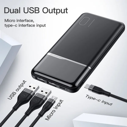 10000 mAh Portable Charging Power Bank | Slim, Stylish, Powerful | Best Travel Charger Power banks c type charfe charging elegant fast charger fast chargerbig capacity high capacity micro usb pocket size power bank powerbank slim usb {{ product_collections }} {{ product_description }}