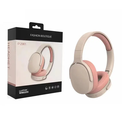 Wireless Bluetooth Headphones Pink With Box