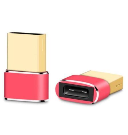 Aluminum Alloy USB To Type C OTG Adapter OTG Adapter Red Adapters & Converters adapter c type converter electronics electronics accessories USB